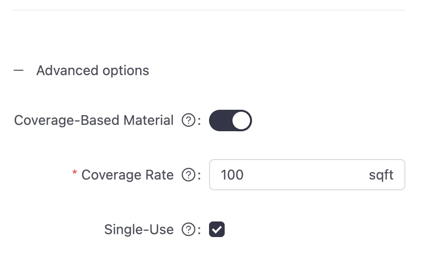 Apply this assembly in your next estimate. Specify the square footage required for the total job