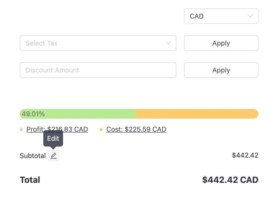 Sometimes you need more control over how your estimate subtotals are calculated. VoltPro's custom subtotal feature gives you this flexibility.