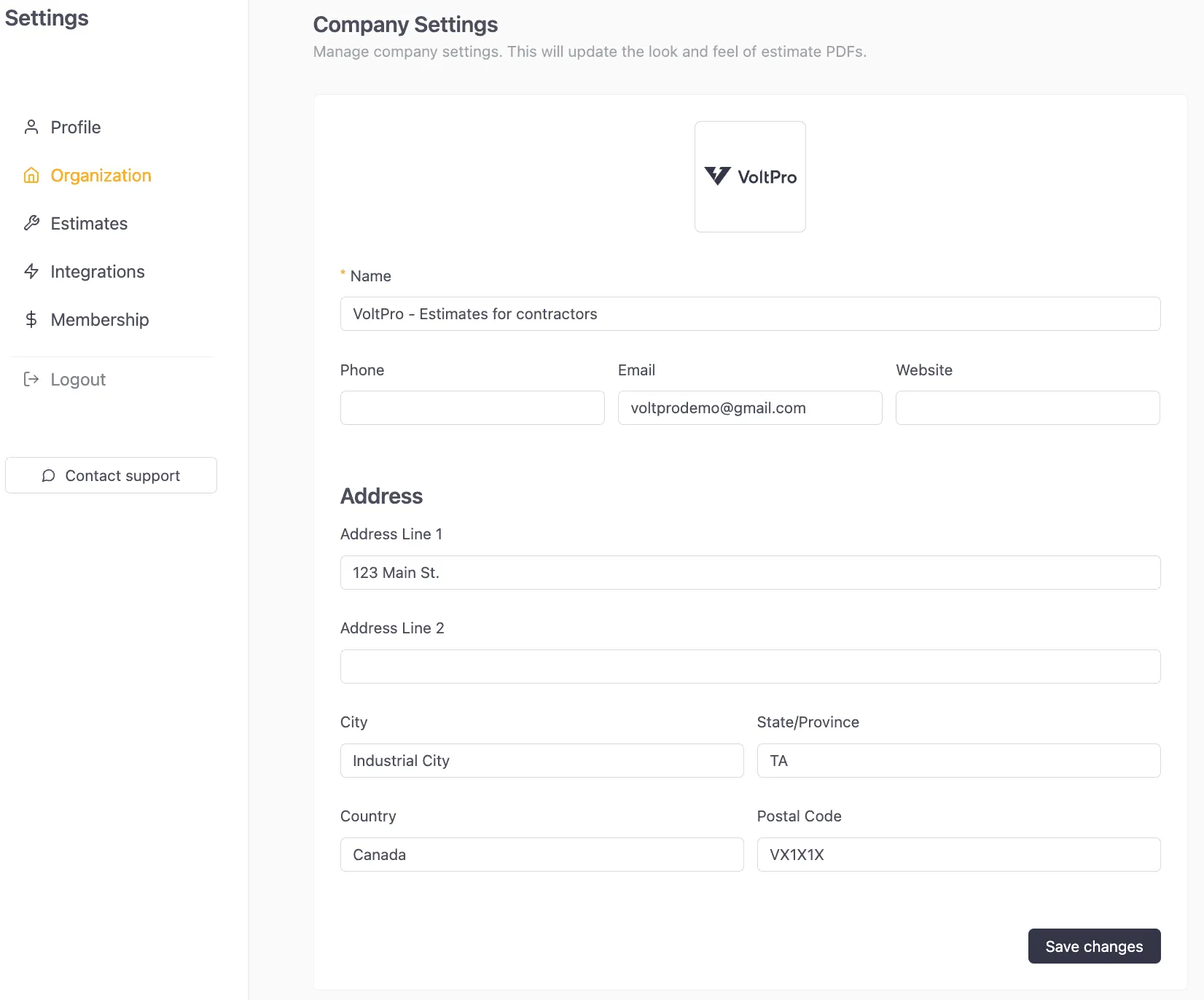 Your profile settings contain your personal information and account security options.