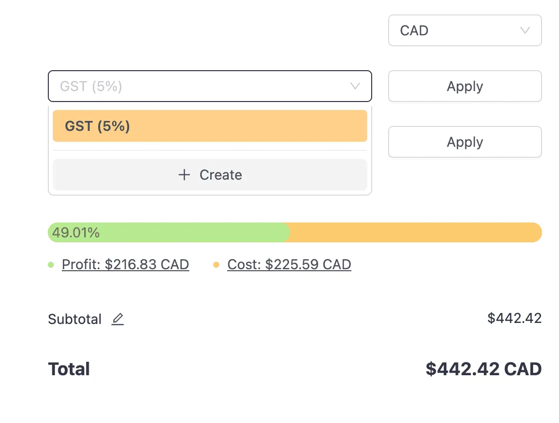 Properly applying taxes is essential for accurate estimates on VoltPro.